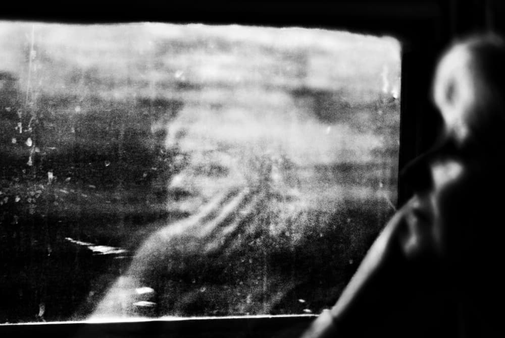 Pensive Window Reflection by Nicoleta Gabor — canvas wall art