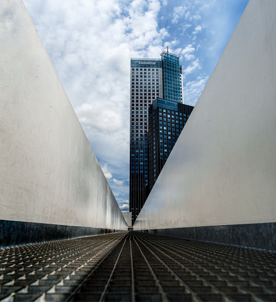 Modern City Perspective by Fred Louwen — canvas wall art