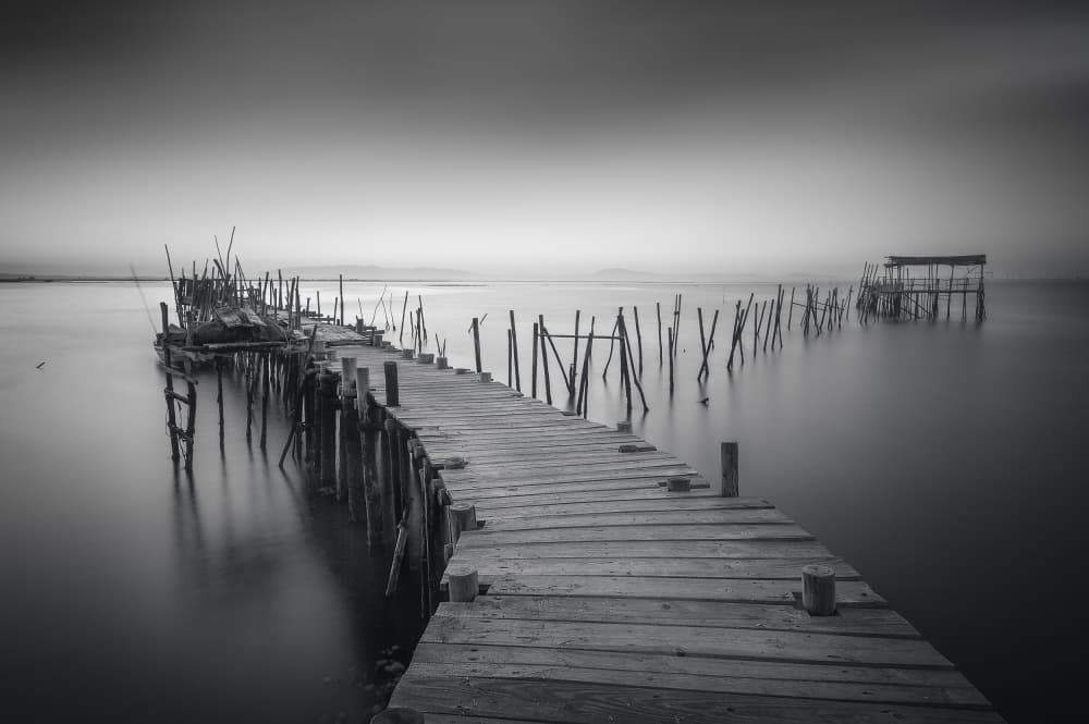 Serene Wooden Pier by Eugenio Pastor Benjumeda — canvas wall art