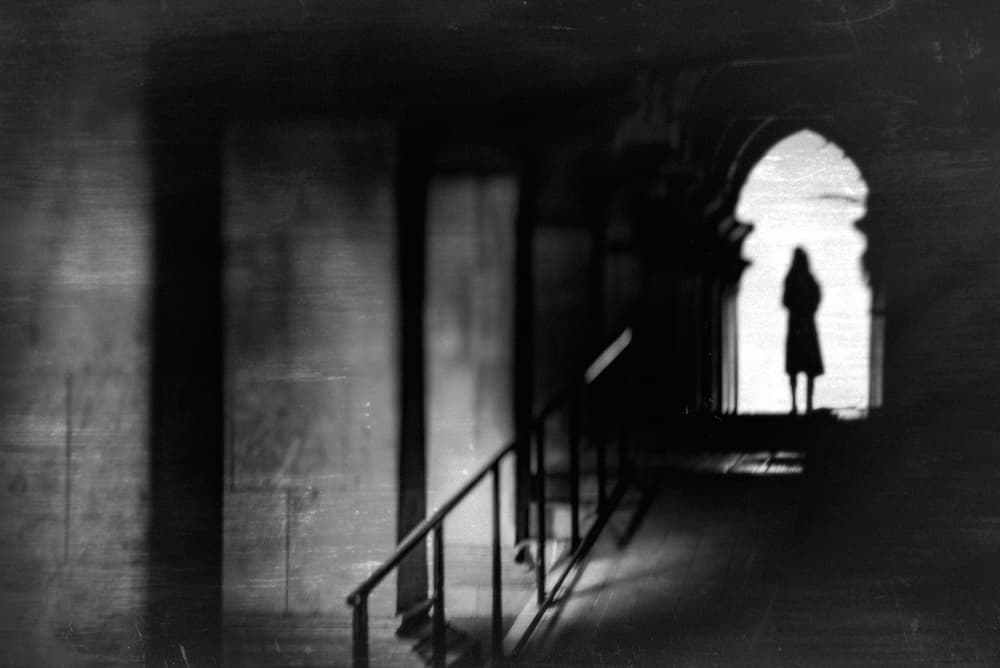 Woman in the Archway by Teruhiko Tsuchida — canvas wall art