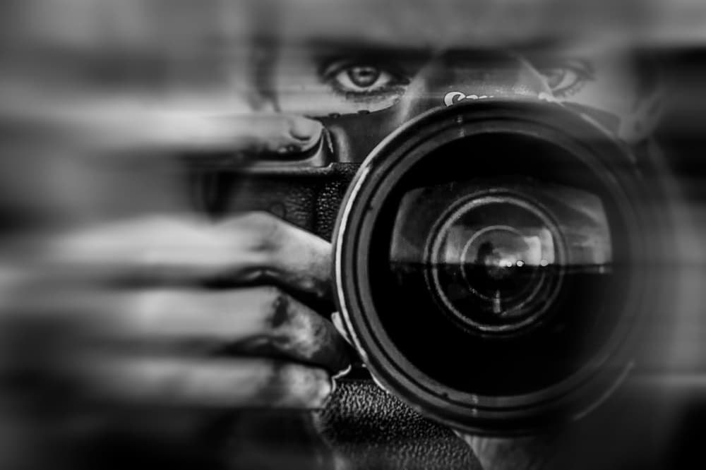 Photographer's Focused Gaze by Steve Hermann — canvas wall art