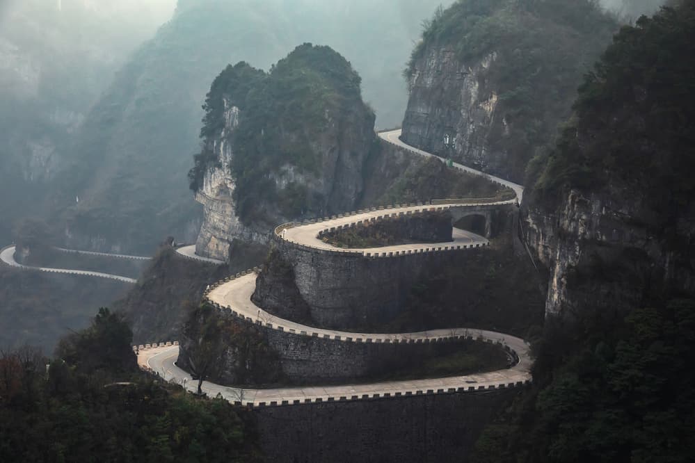 Winding Mountain Road by Gunarto Song — canvas wall art