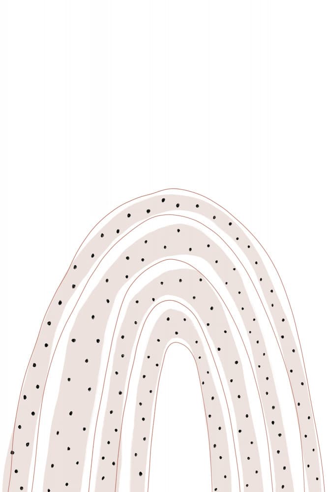 Dotted Arched Elegance by uplusmestudio — canvas wall art