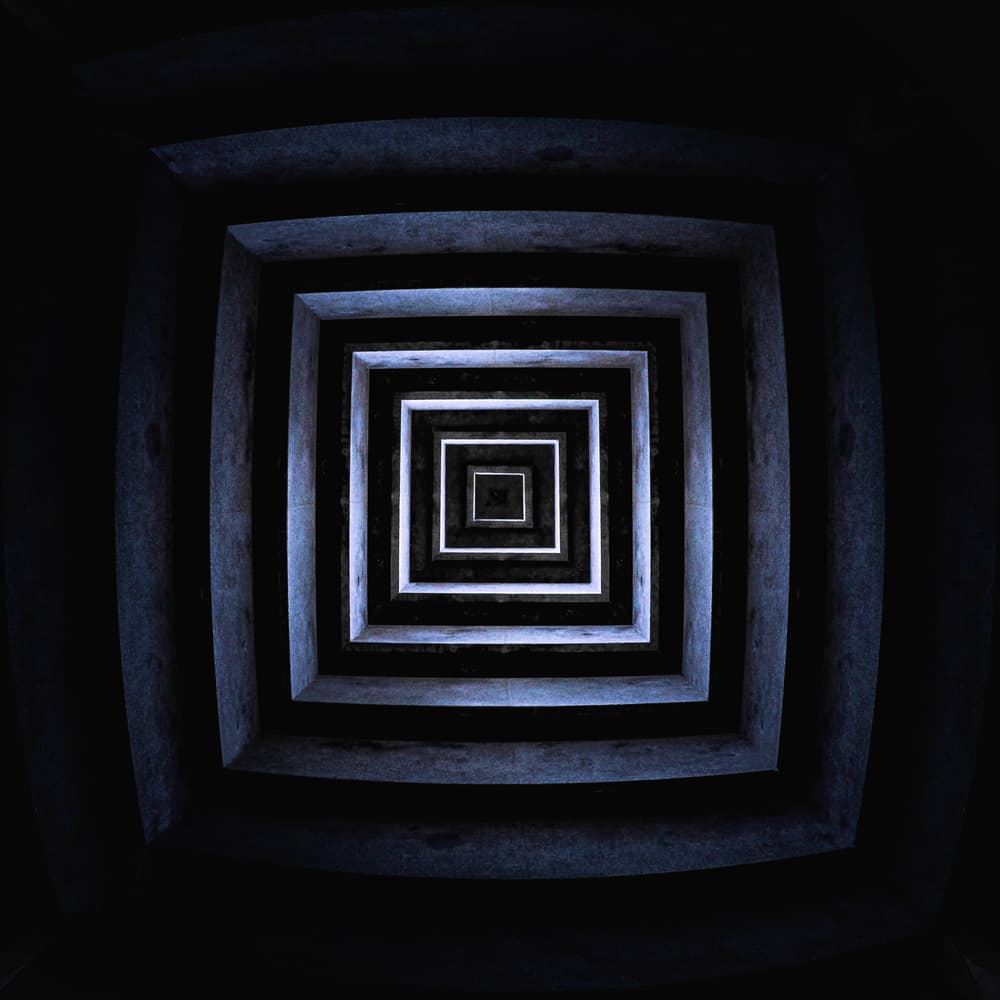 Infinite Dark Tunnel by Bruno Flour — canvas wall art