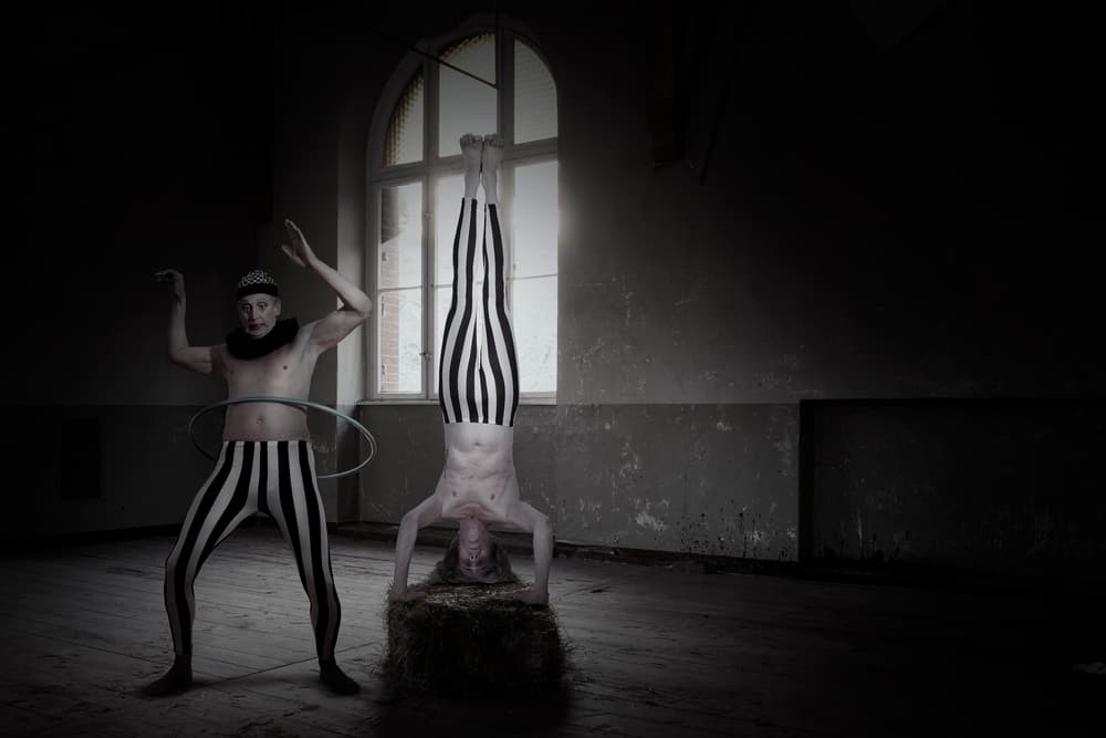Dark Circus Handstand by Christine von Diepenbroek — canvas wall art