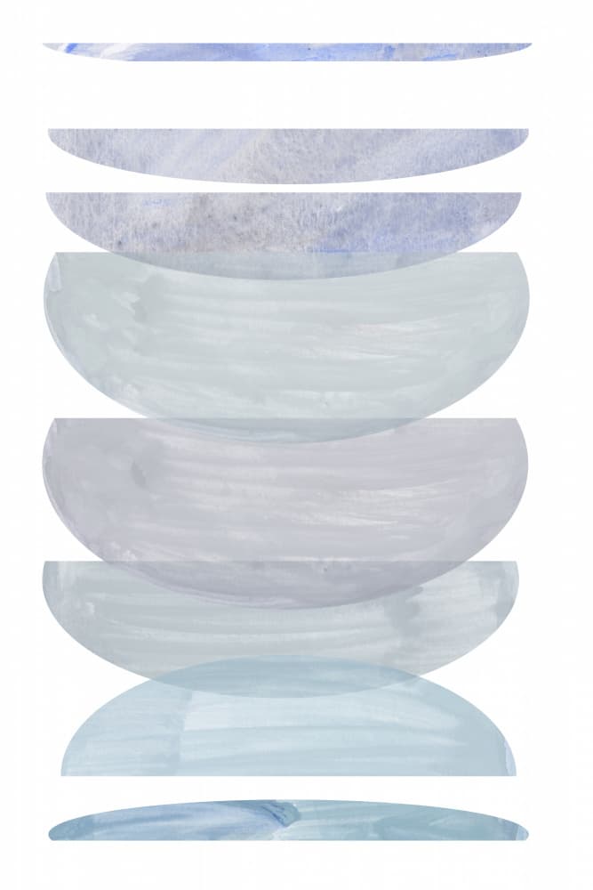 Calm Blue Stack by cartissi — canvas wall art