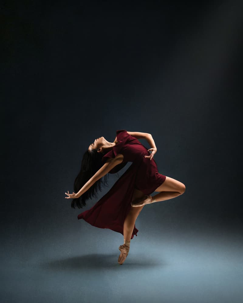 Graceful Ballet Dancer by Rob Li — canvas wall art