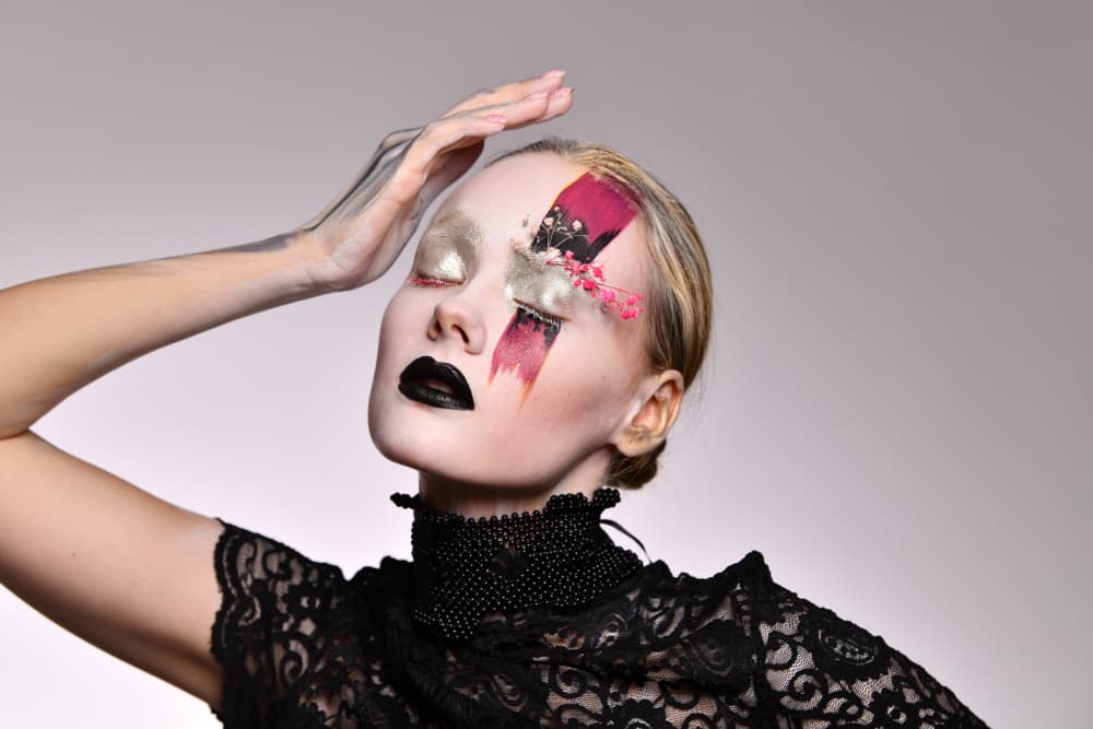 Bold Artistic Makeup by Yoram GIL — canvas wall art