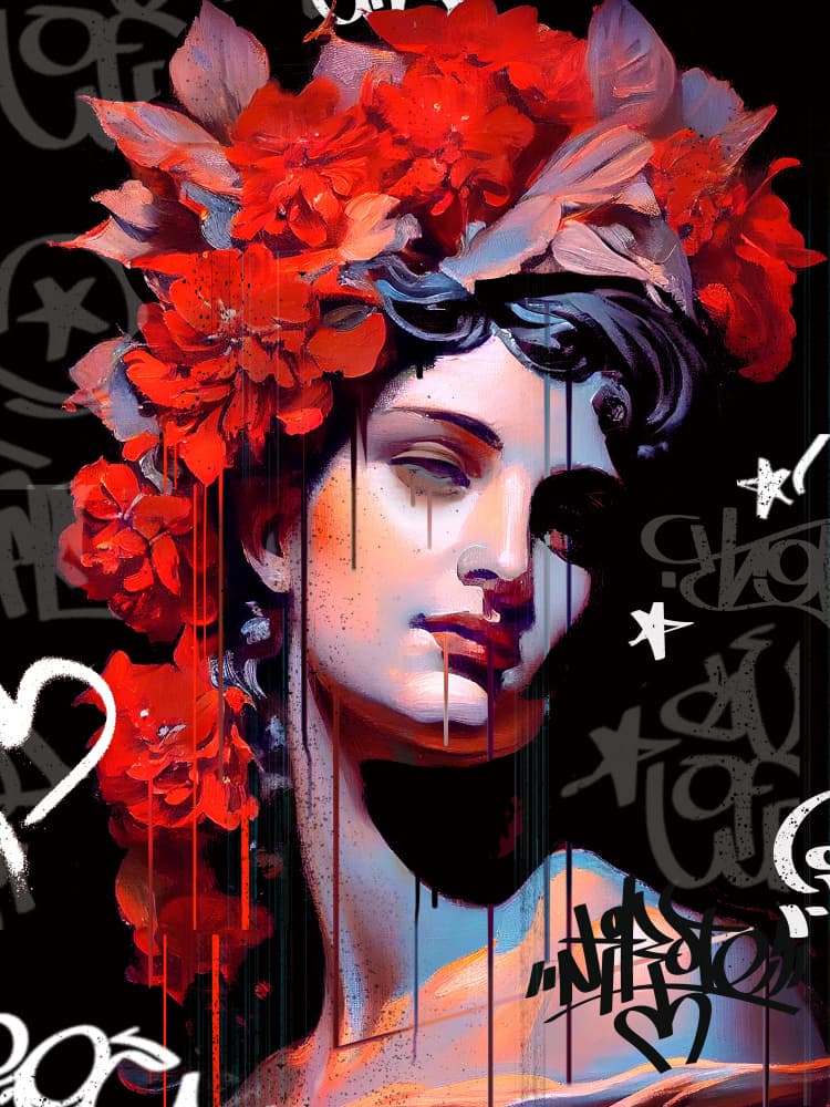 Vandal Goddess by Dikhotomy — canvas wall art