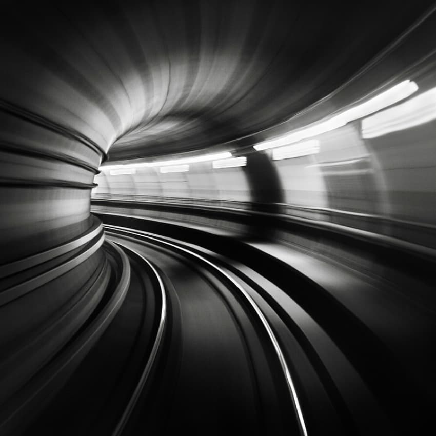 Subway Speed Blur by Haggard — canvas wall art