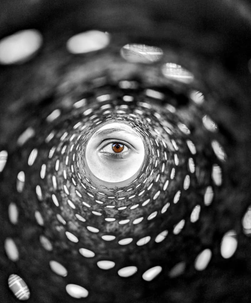 Eye In The Tunnel by Saikiran Bhagavatula — canvas wall art
