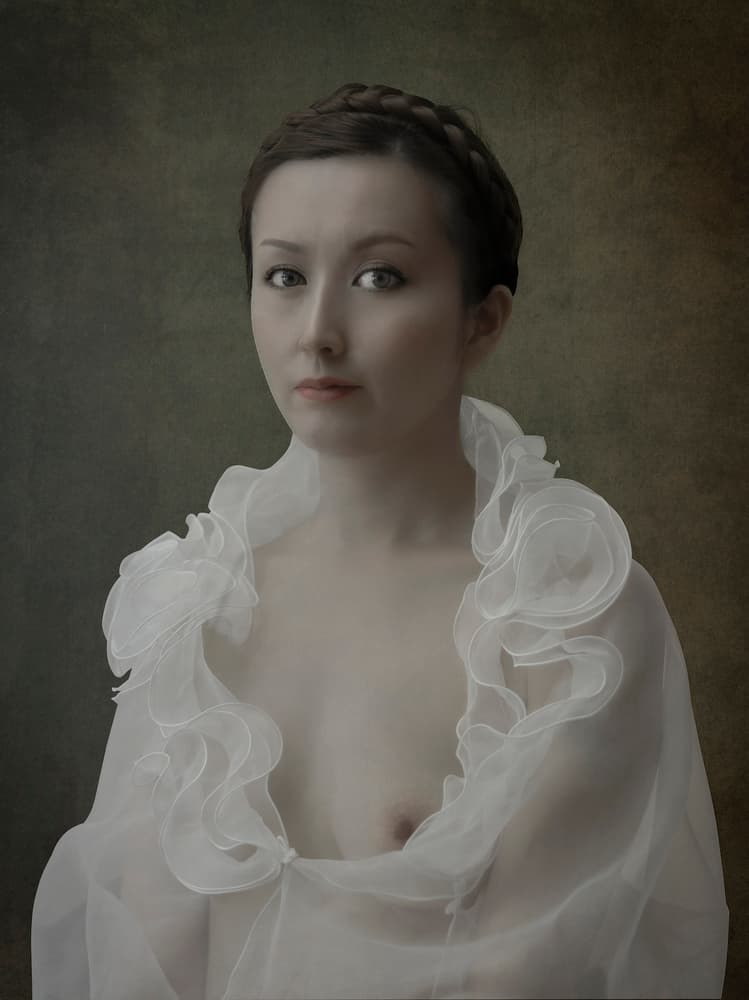 Serene Classical Woman by Fuyuki Hattori — canvas wall art