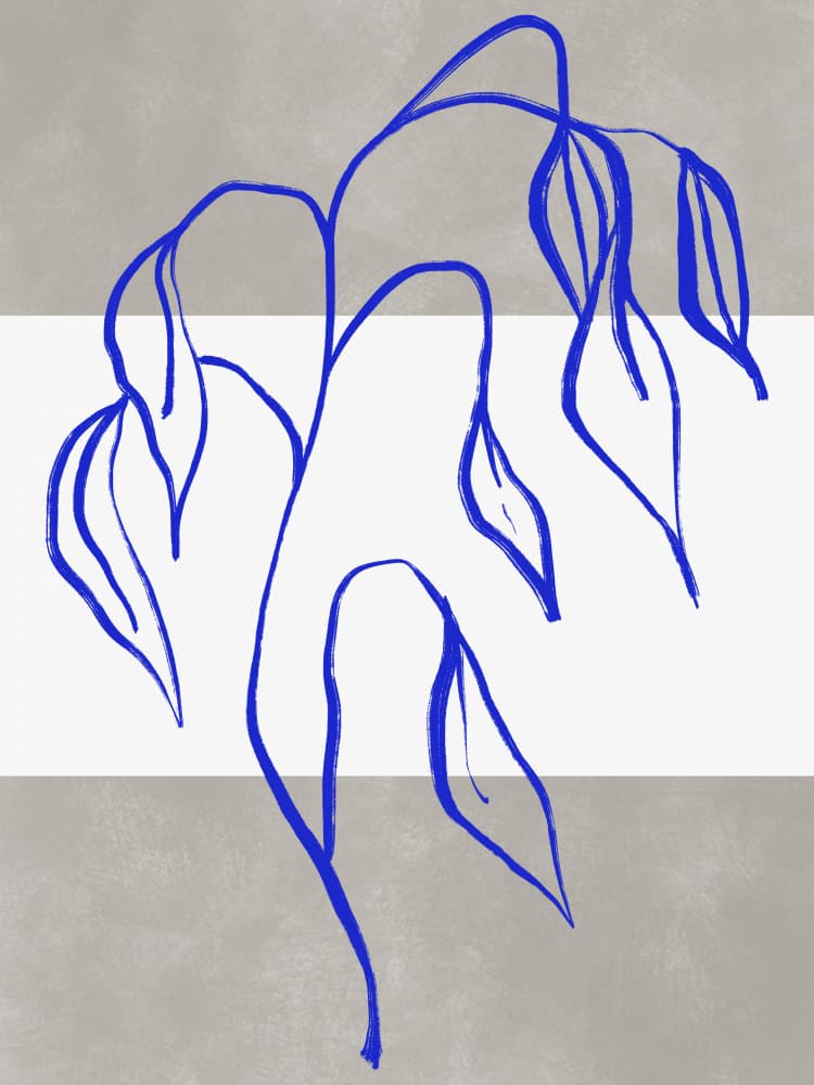 Blue Elegance by Treechild — canvas wall art