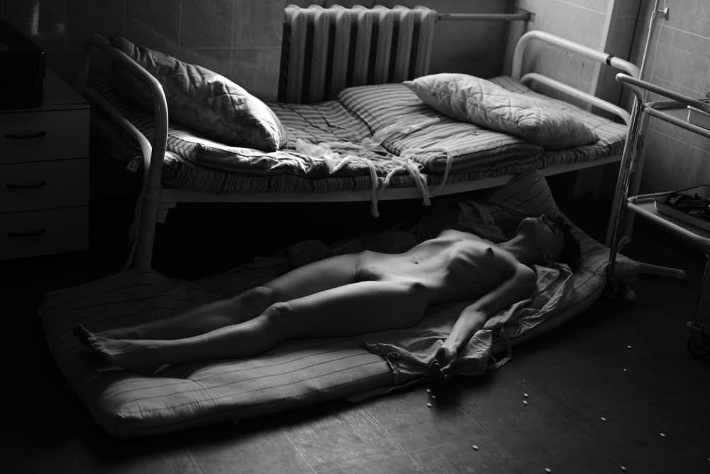Vulnerable Hospital Solitude by Gene Oryx — canvas wall art
