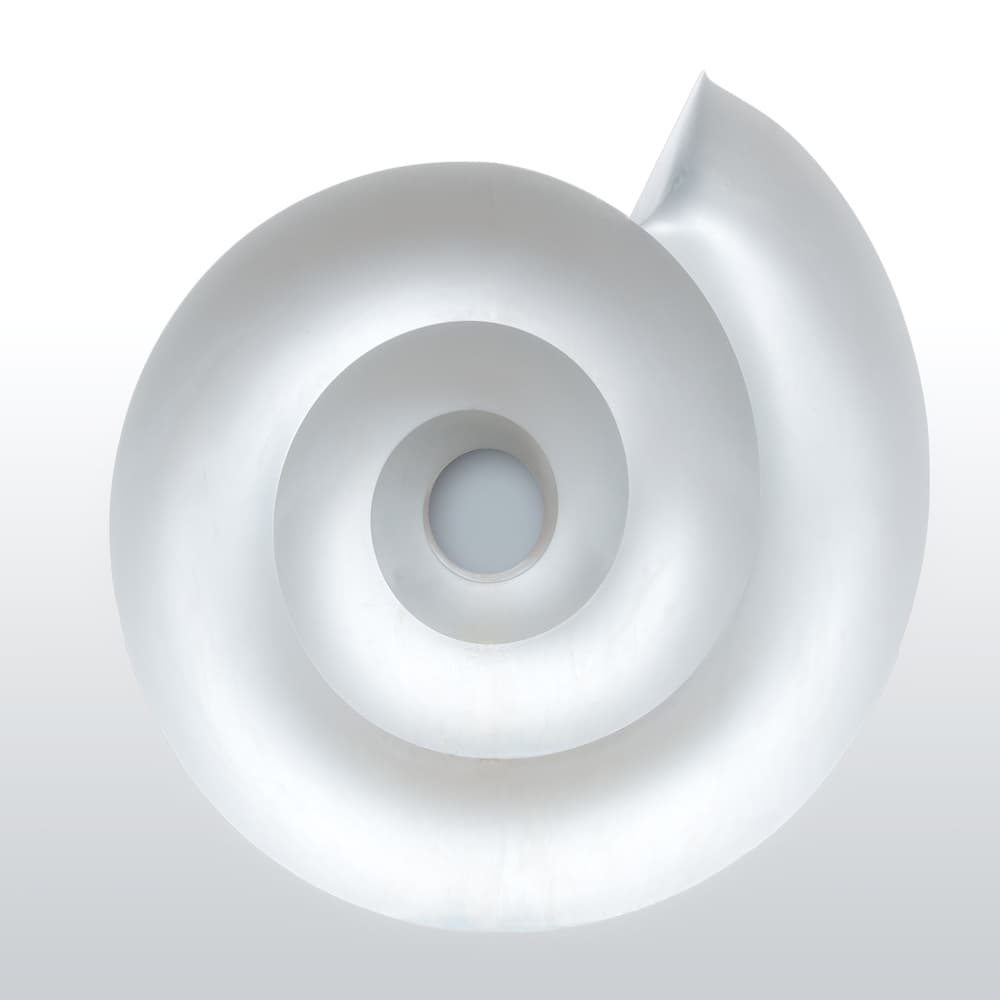 White Spiral Form by Harry Verschelden — canvas wall art