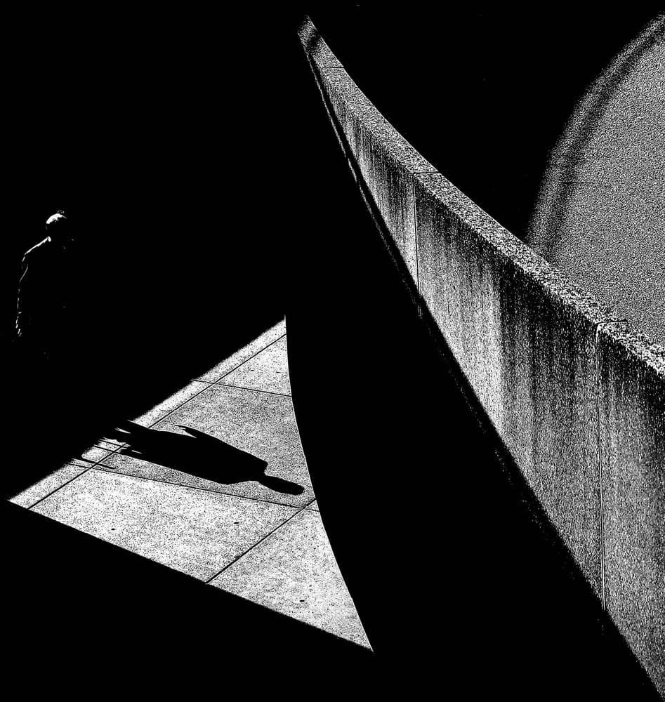 Urban Shadow Walker by Jian Wang — canvas wall art