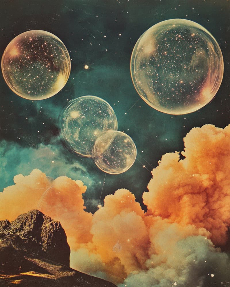 Surreal Cosmic Landscape by Samantha Hearn — canvas wall art