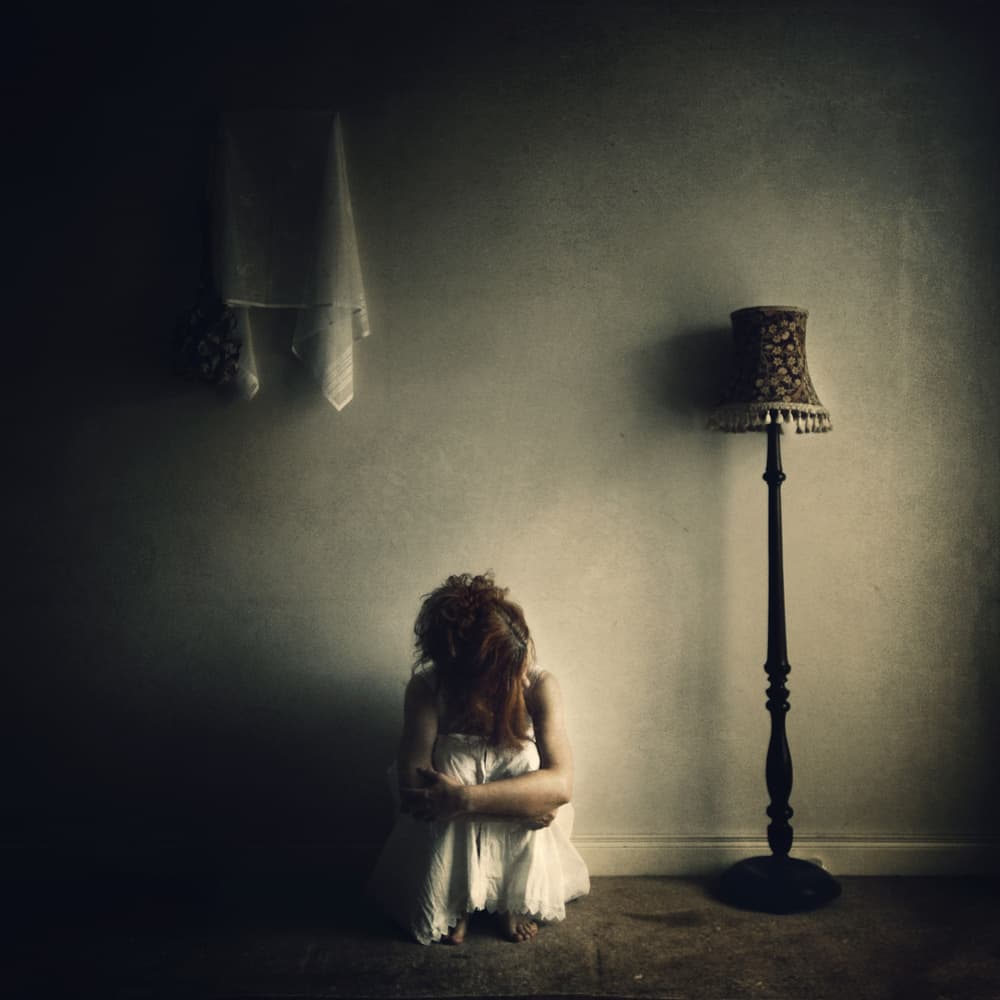 Woman In Solitude by Magdalena Russocka — canvas wall art