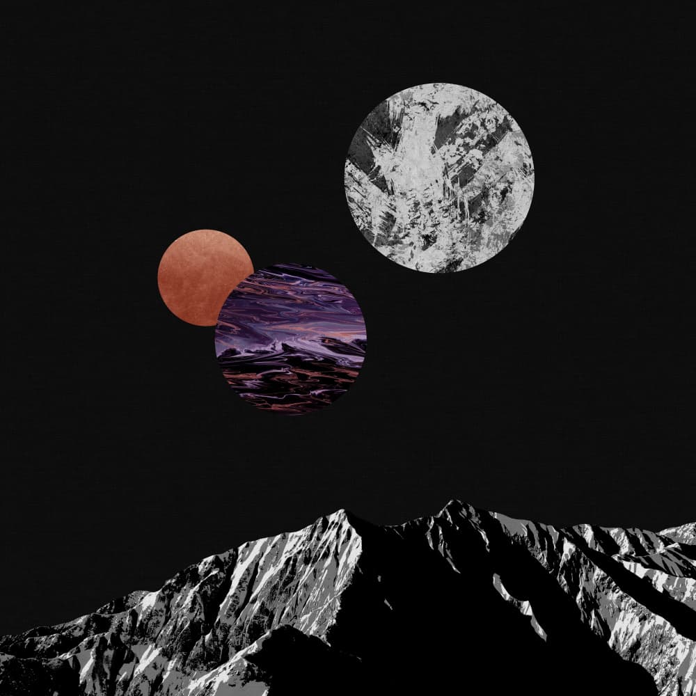 Celestial Mountainscape by Orara Studio — canvas wall art