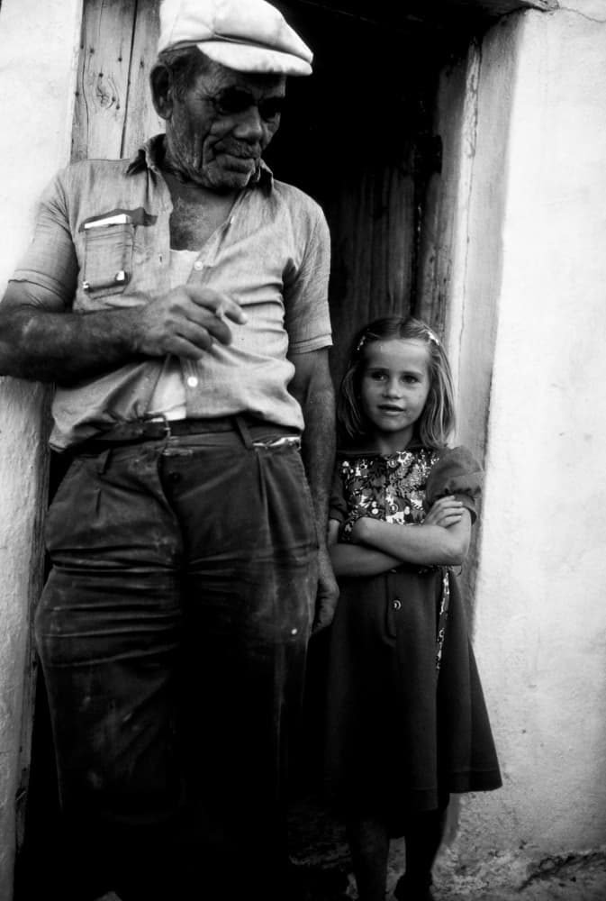 Grandfather And Granddaughter by Erhard Bewernick — canvas wall art