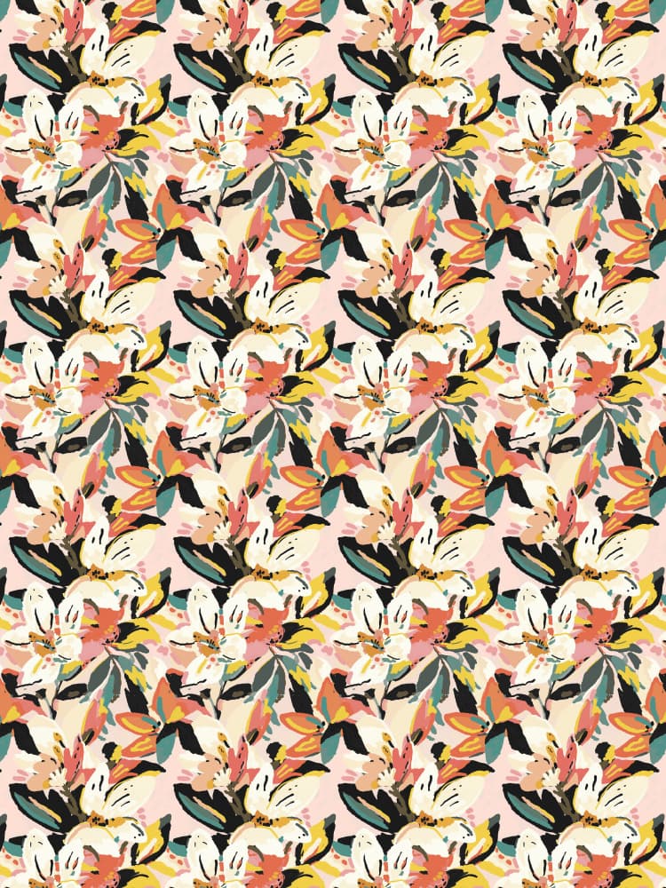 Floral Kaleidoscope by Treechild — canvas wall art