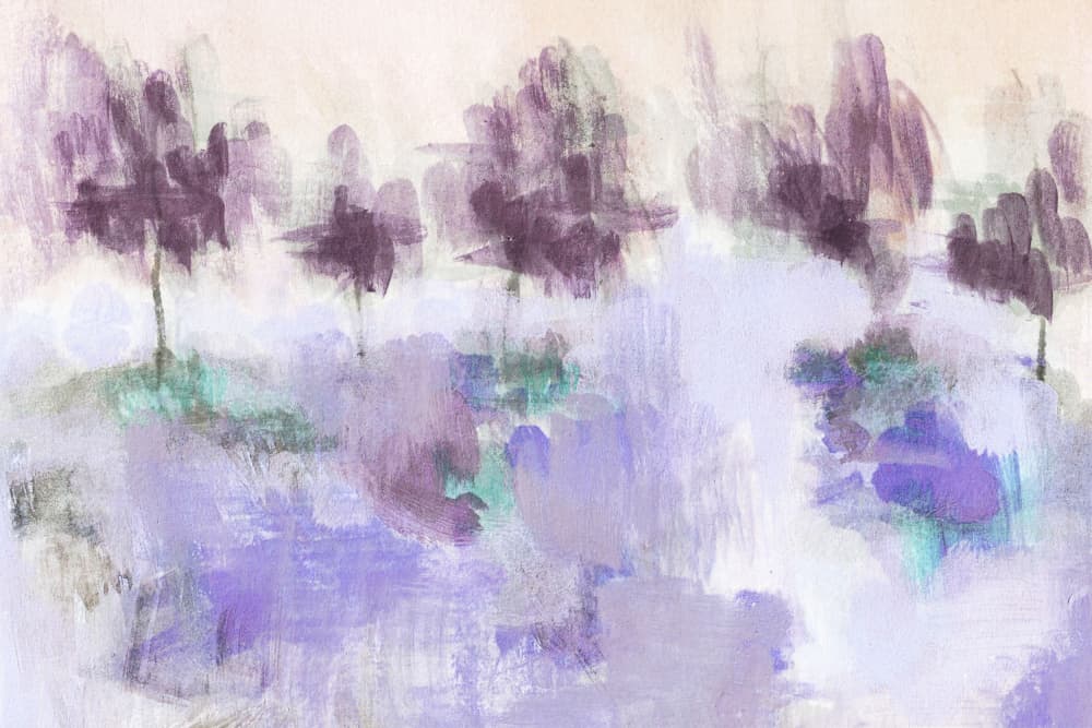 Serene Purple Landscape by Lori Ann Folz — canvas wall art
