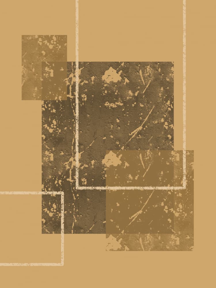 Earthy Textured Squares by Yuli Saputra — canvas wall art