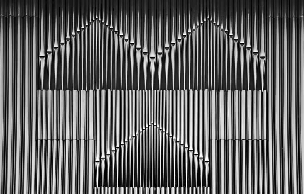 Geometric Organ Pipes by Hans Peter Rank — canvas wall art