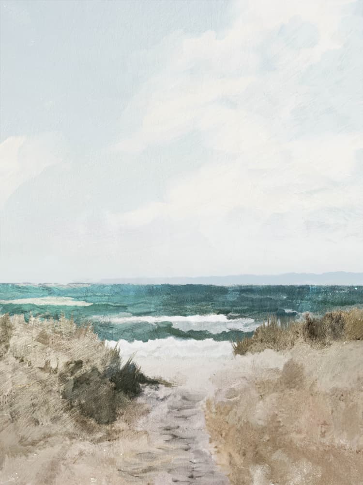 Beach Path by Dan Hobday — canvas wall art