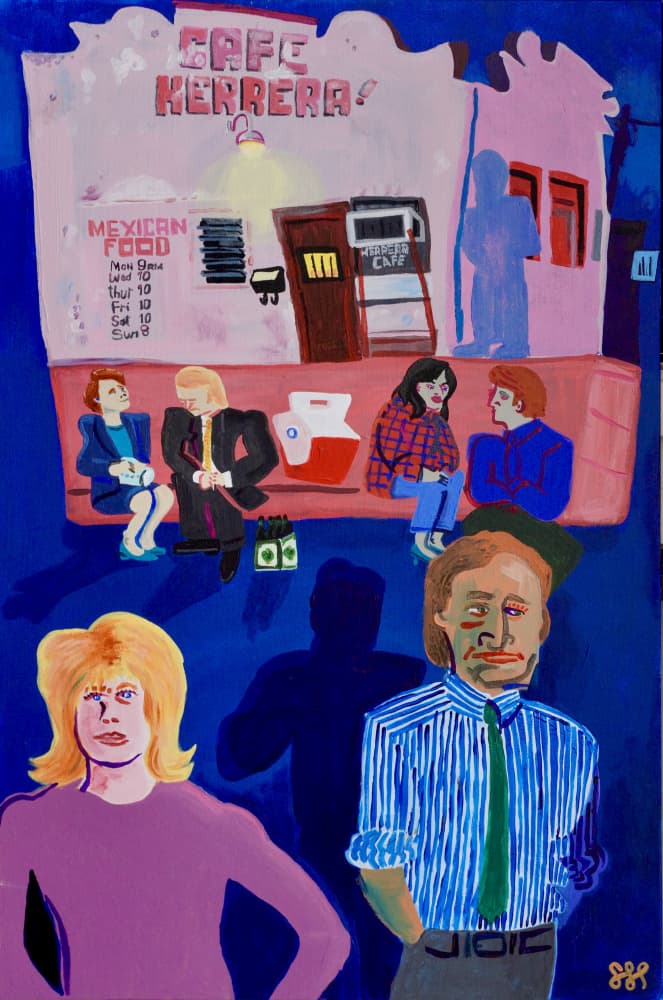 Urban Cafe Figures by Steve Spencer — canvas wall art