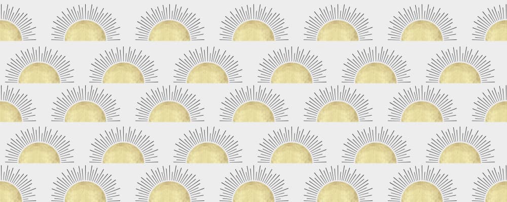 Golden Sun Pattern by Vitor Costa — canvas wall art