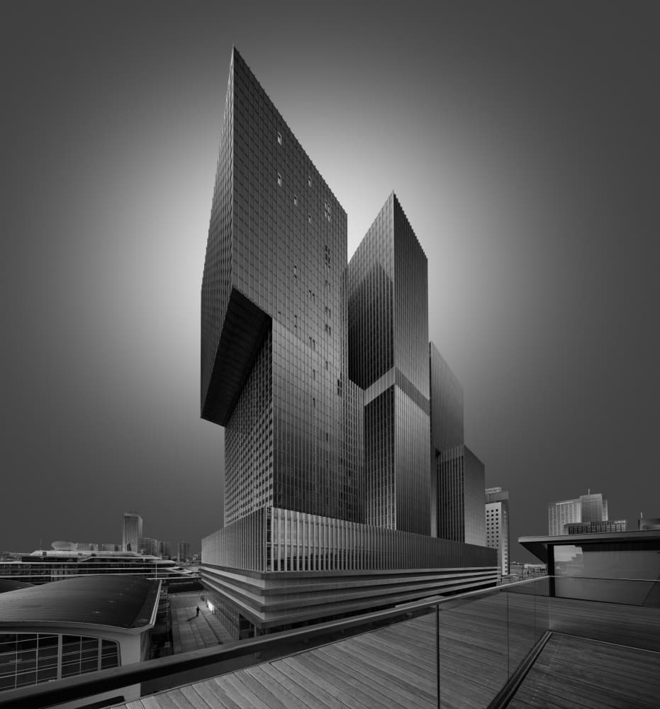 Sleek Urban Architecture by Enrique Rodriguez de Mingo — canvas wall art
