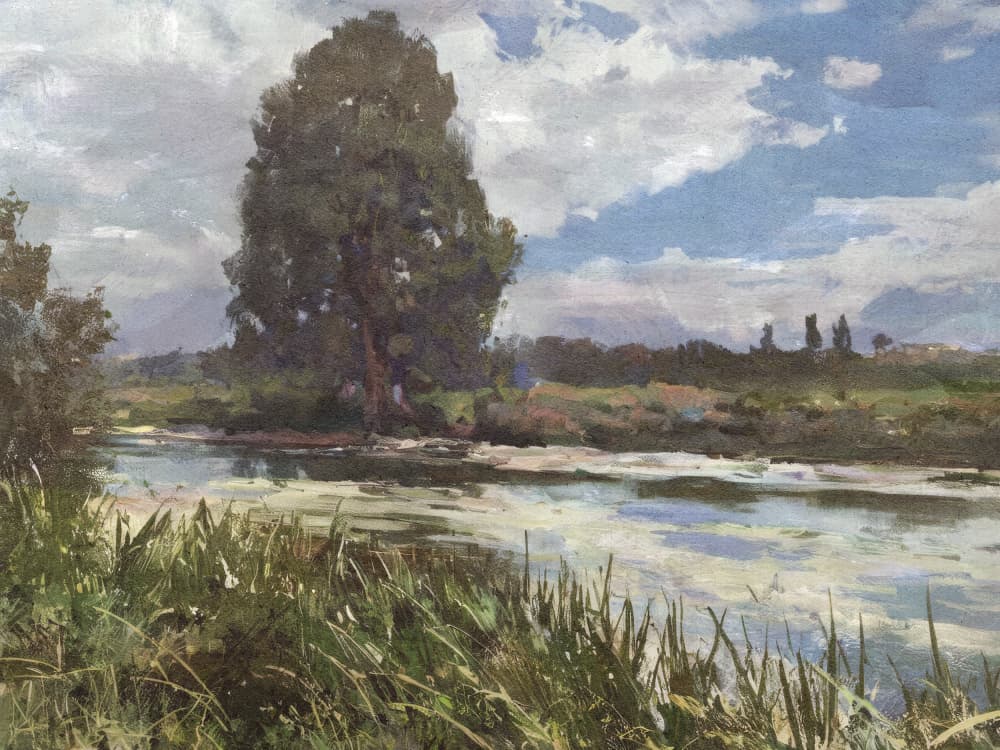 River Exe by Dan Hobday — canvas wall art
