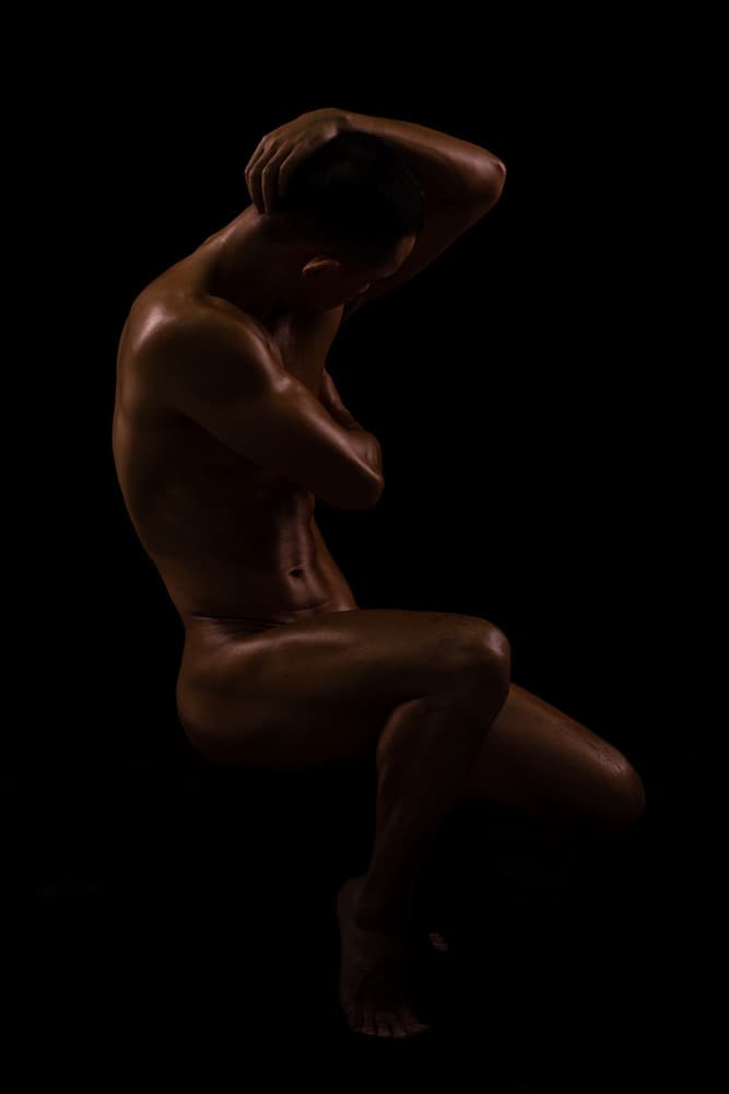 Sculpted Male Form by QYun — canvas wall art