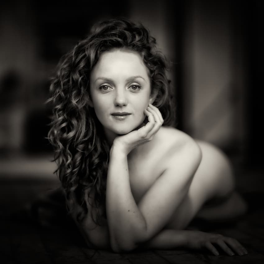 Serene Female Nude by Paul — canvas wall art