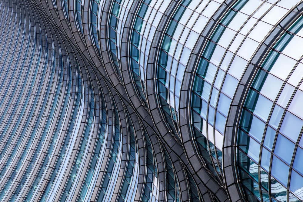 Modern Architectural Curves by Franco Tessarolo — canvas wall art