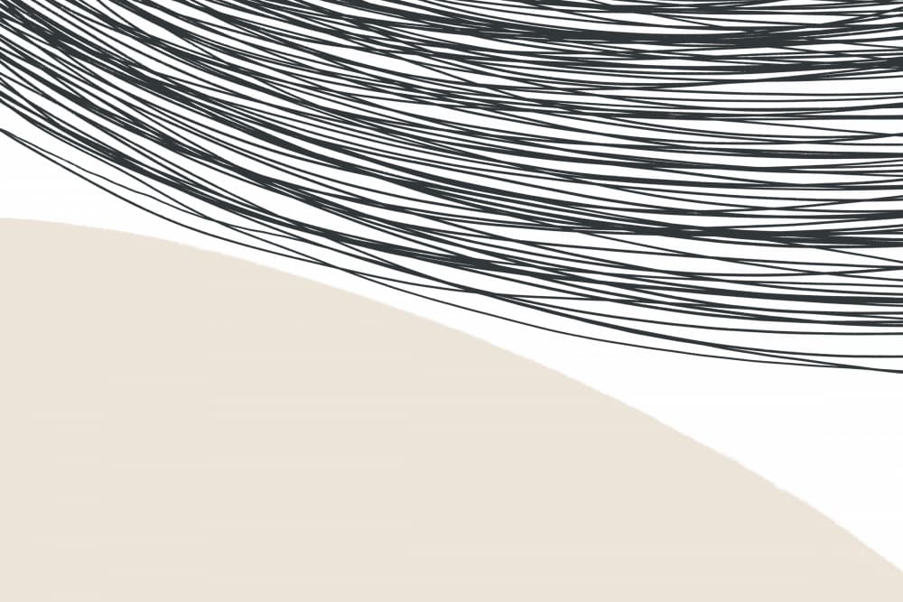 Curved Lines Harmony by uplusmestudio — canvas wall art