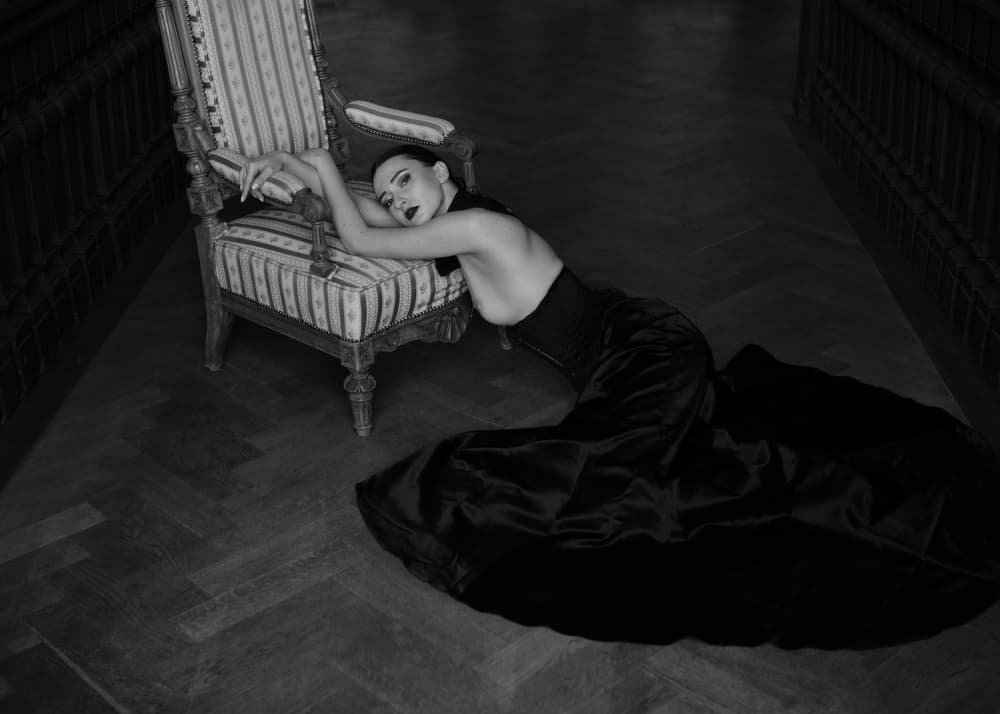 Gothic Glamour Pose by Lukas Kaminski — canvas wall art