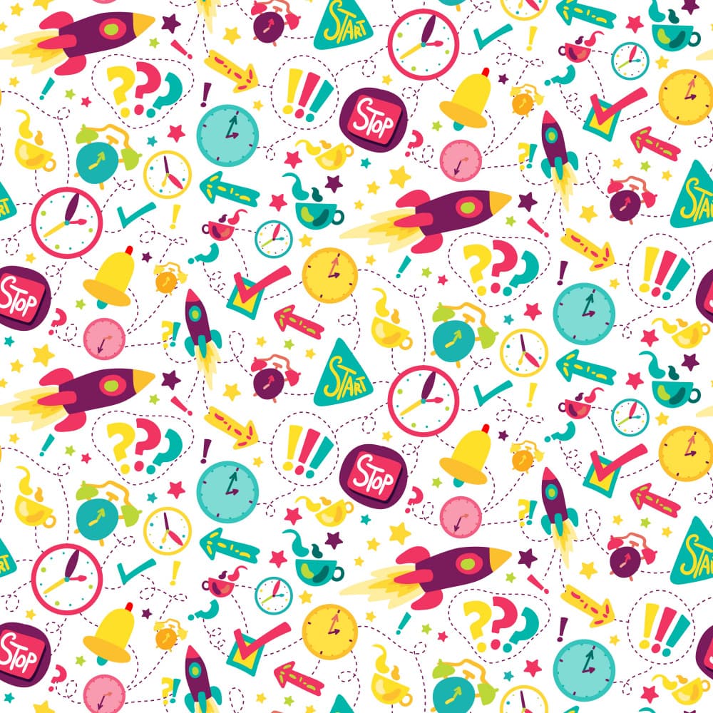 Playful Time Adventure by Marika Barsrsind — canvas wall art