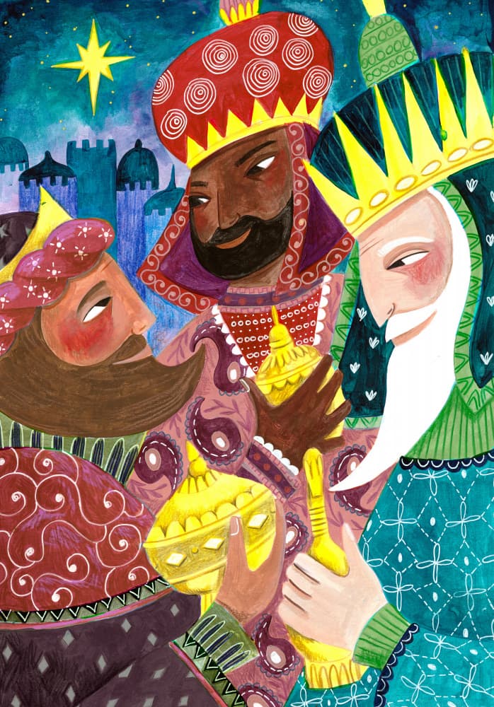 Three Kings, Three Wise Men by Caroline Bonne Müller — canvas wall art