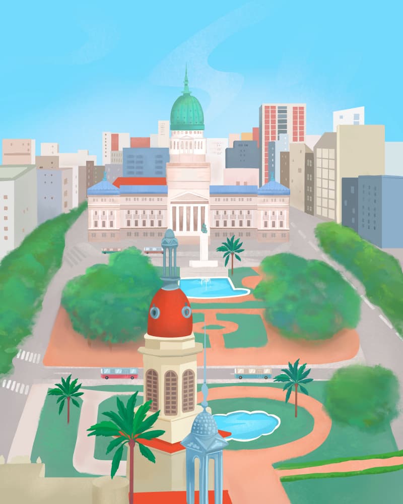 Buenos Aires by Petra Lizde — canvas wall art