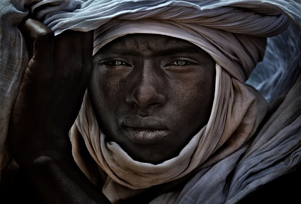 Intense Turbaned Gaze by Joxe Inazio Kuesta Garmendia — canvas wall art