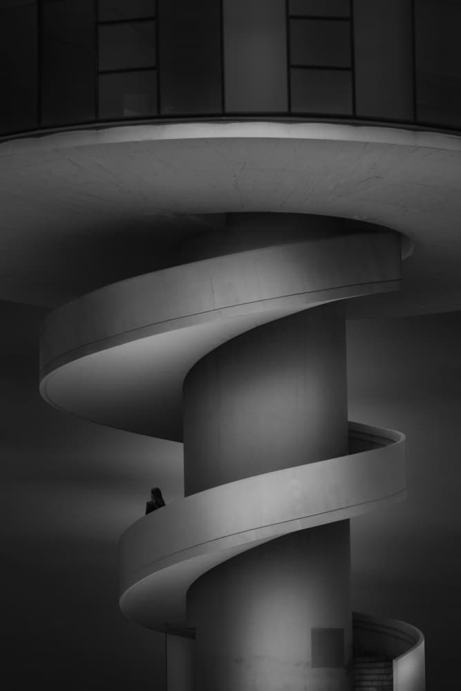 Solitary Spiral Ascent by Jorge Ruiz Dueso — canvas wall art