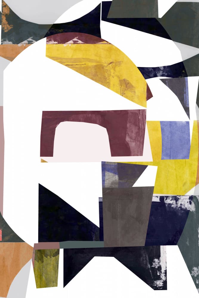 Abstract Shape Collage by cartissi — canvas wall art