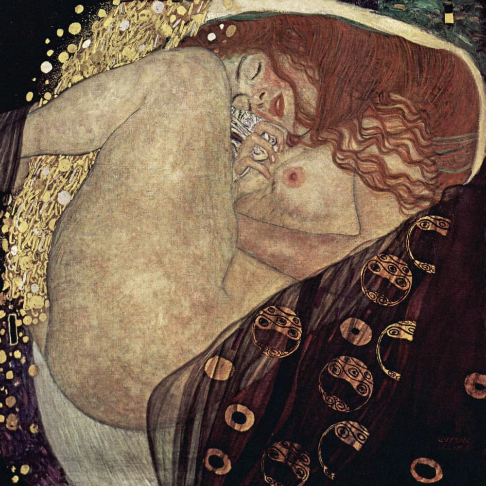 Danae (1907 1908) by Gustav Klimt — canvas wall art