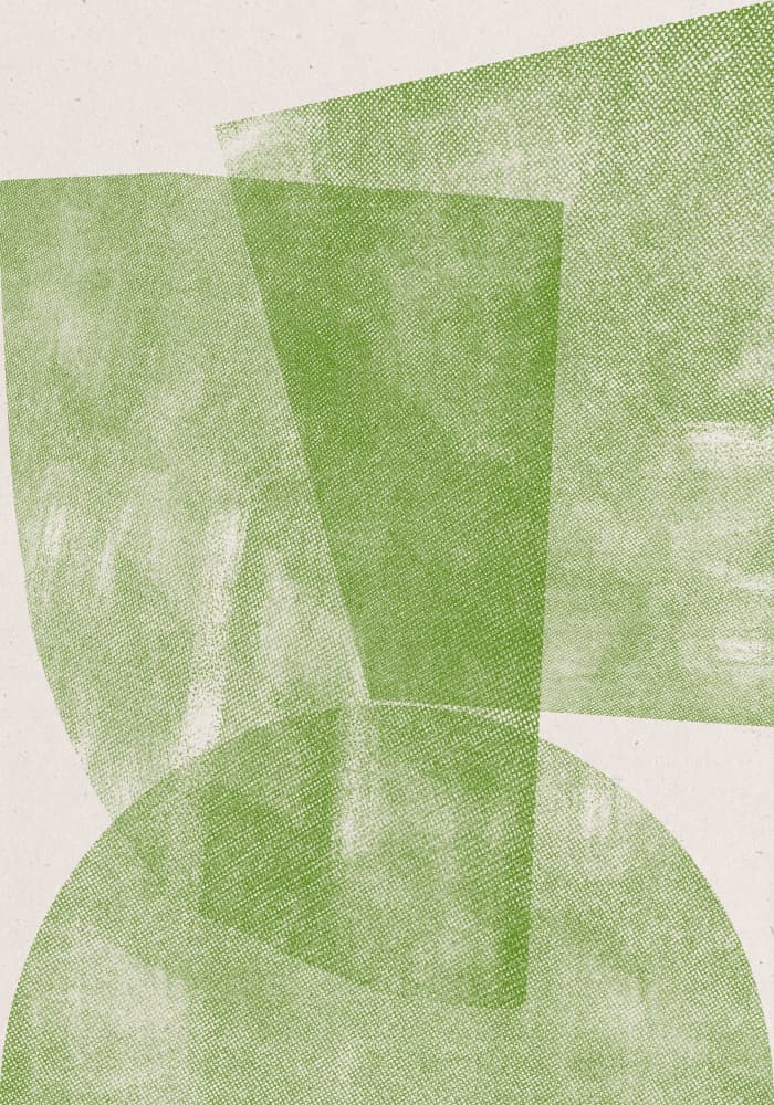 Green Geometric Flow by THE MIUUS STUDIO — canvas wall art