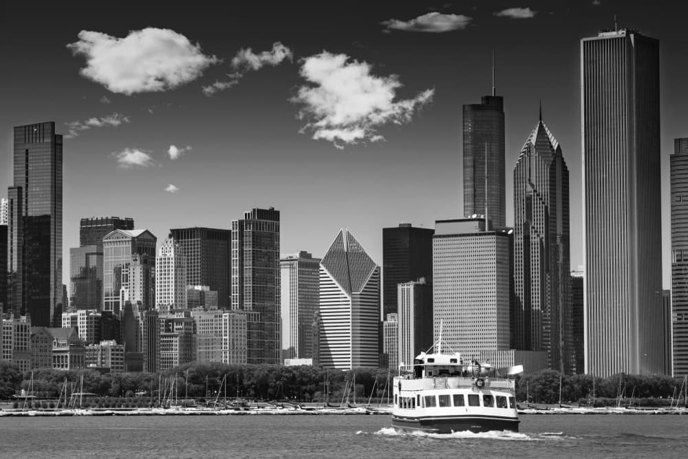 Chicago Waterfront Panorama by Melanie Viola — canvas wall art