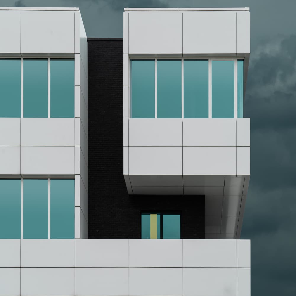 Modern Building Geometry by Luc Vangindertael (laGrange) — canvas wall art