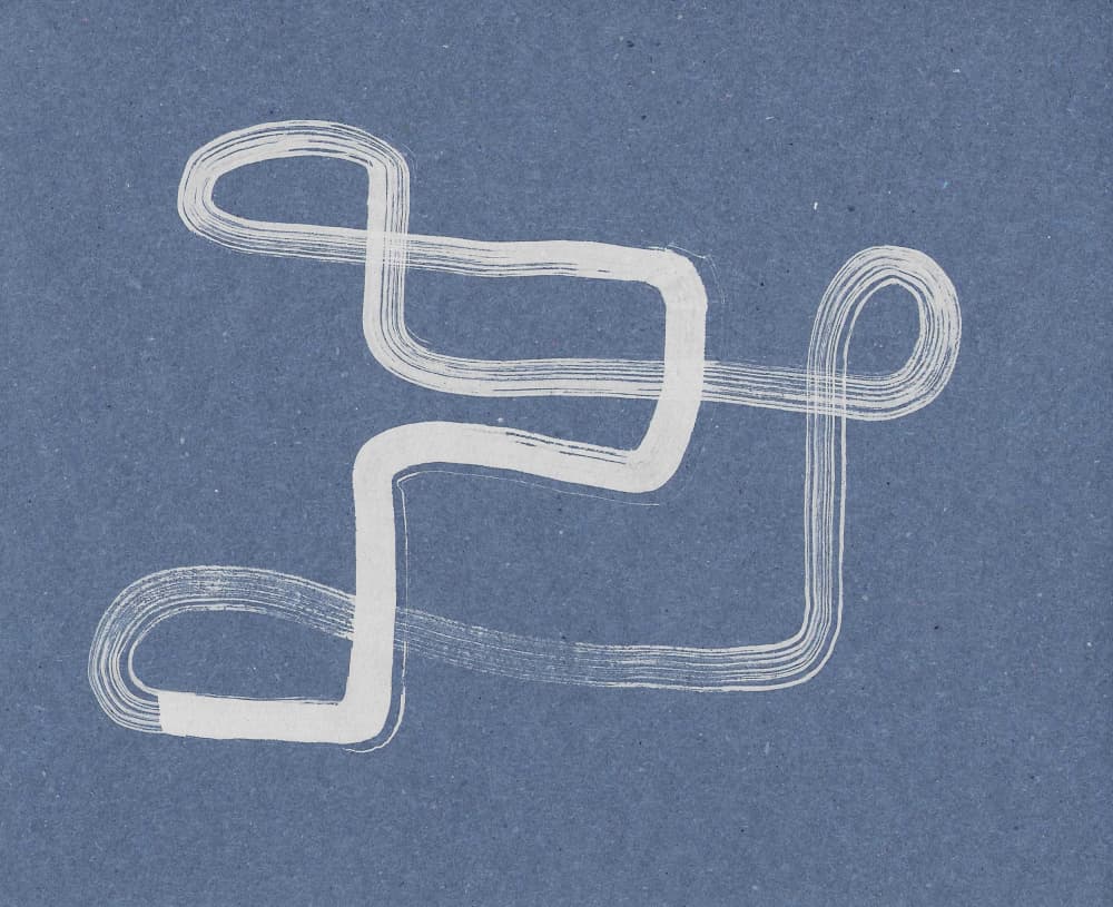 Continuous White Loop by Santhosh ch — canvas wall art