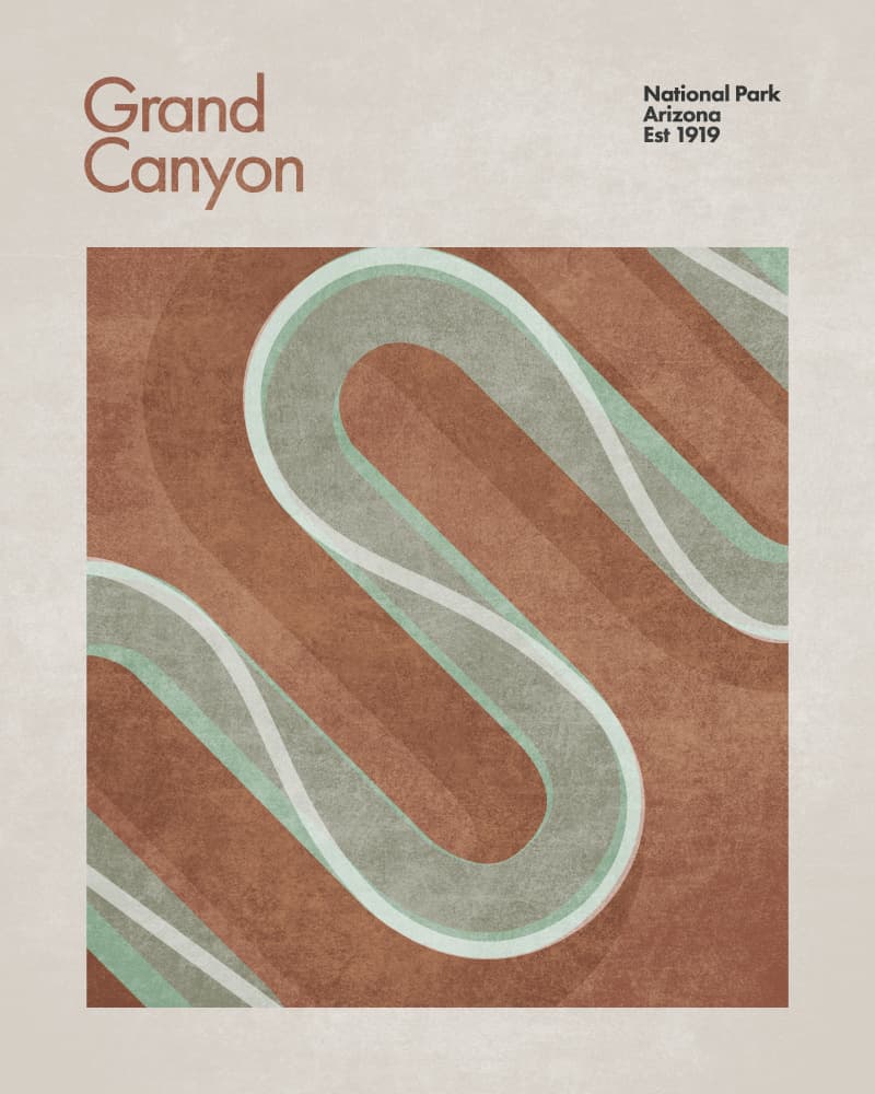 Canyon Wave Flow by Emel Tunaboylu — canvas wall art